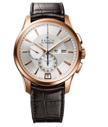 Replica Watch Zenith Watch Captain Winsor Chronograph 18.2070.4054/02.C711 Rose Gold - Leather Bracelet